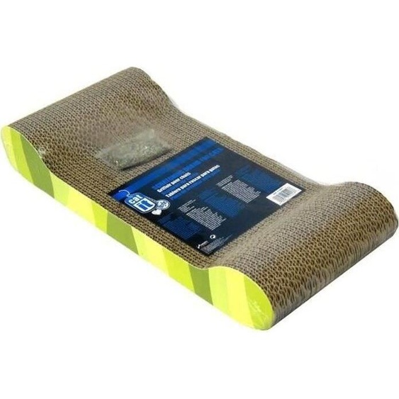 Griffoir carton ondulé 49x22x75 cm zebre vert