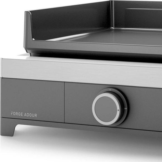 Plancha gaz 3.2kw plaque fonte émaillée 43.5x40.5cm - Forge Adour - MODERNG45A