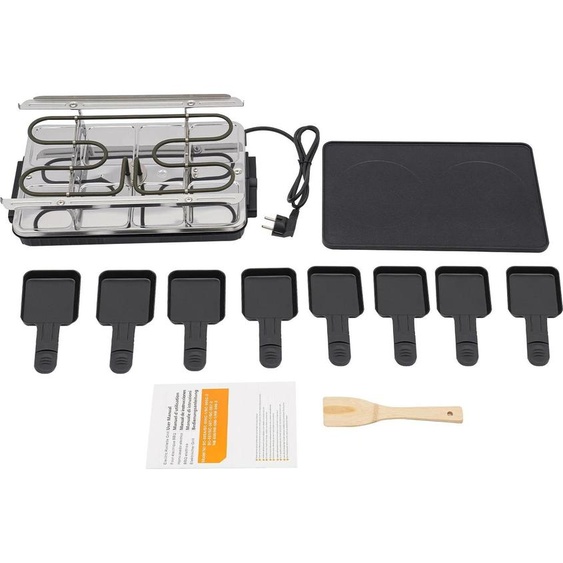 Gril électrique, revêtement antiadhésif, cuisson à haute température, noir