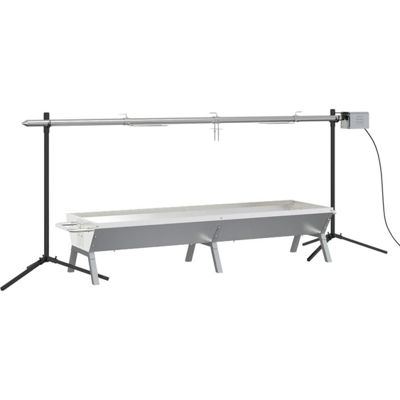 Ensemble de grille et de plateau automatique pour barbecue inox