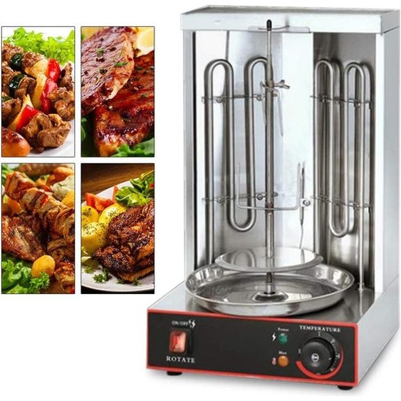 Grill à kebab Grill à poulet Grill vertical Barbecue Machine à kebab Grill à gyros Acier inoxydable Grill électrique Machine à griller Appareil à gyros