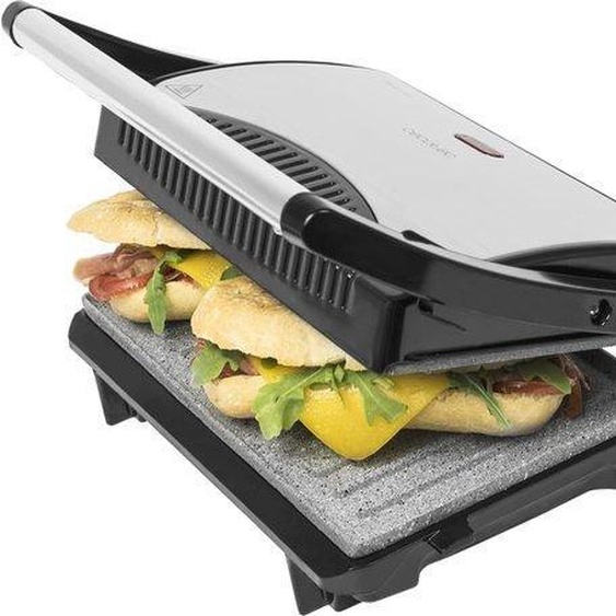 Grill électrique 700 W, 23 x 14,5 cm, réglable, antiadhésif