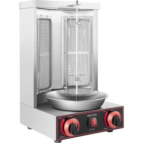 Grill vertical, acier inoxydable, grande capacité, 3000 W