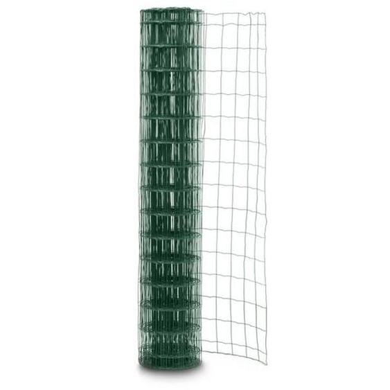 Grillage soudé en rouleau H1m50 x L20m Vert fil 2,1mm maille 100x75 mm Vert