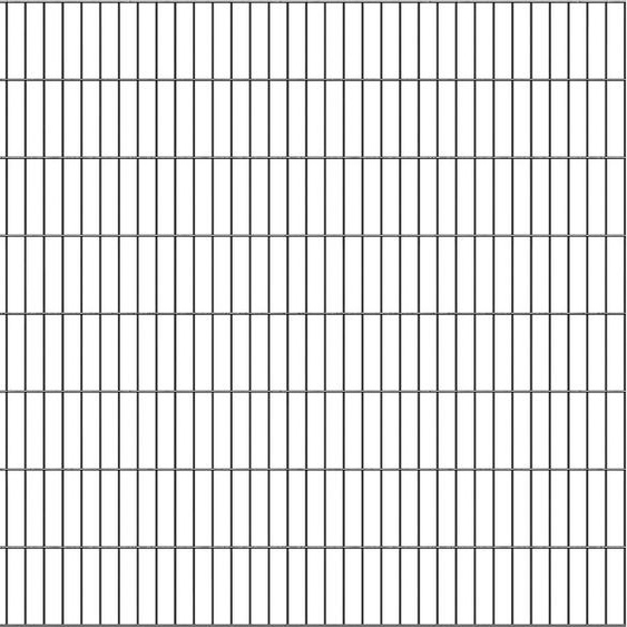 Clôture à double fil Alberts 642945, revêtement plastique, anthracite, hauteur 180 cm