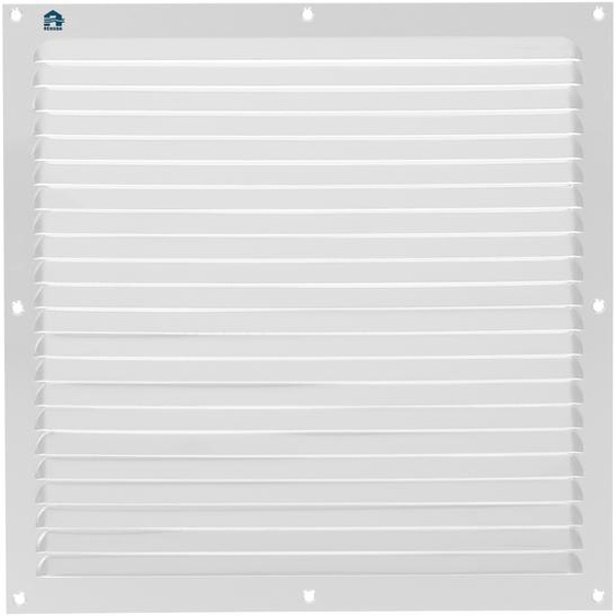 Grille à persienne 436 largeur 300 mm hauteur 300 mm époxy blanc RAL 9010 RENSON 8338