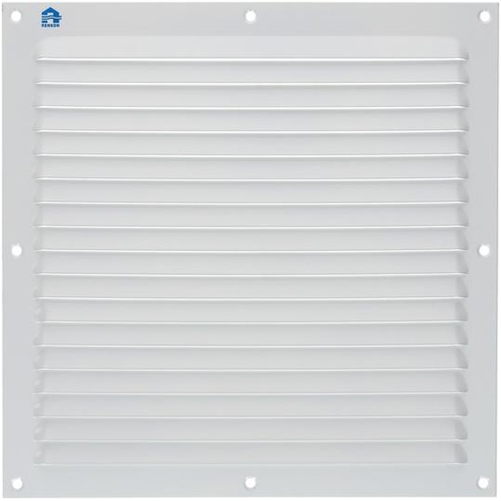 Grille à persienne 436 largeur 400mm hauteur 100mm époxy blanc RAL 9010 - RENSON - 10871