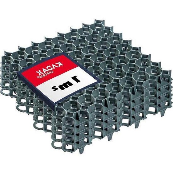 Grille de gazon en plastique - Dalles de gazon pour paddock - Renforcement des allées - Très résistante (1 000 t/m²) - 50 x 50 cm (lot de 4) - Vert