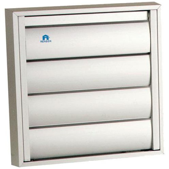 Grille de hotte 210x210mm aluminium gris RAL9006 - RENSON - 10114
