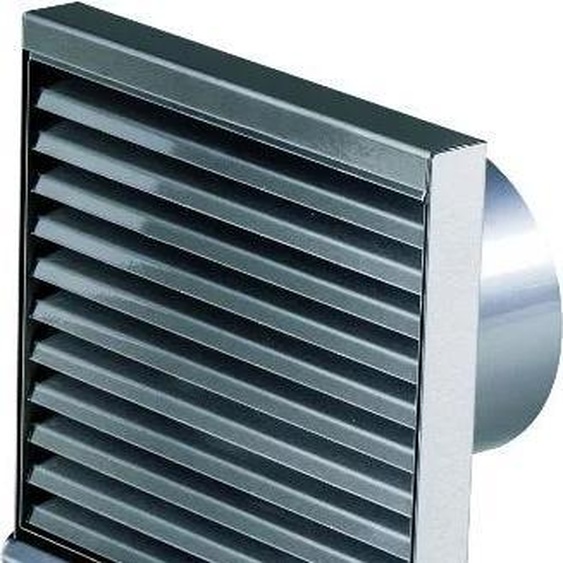 Grille de protection contre les intempéries en acier inoxydable simple - Pluggit WSG125/150/180-1