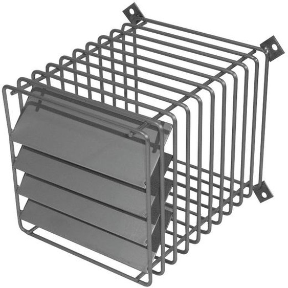 Grille de protection terminal horizontal avec déflecteur inox 80/125 et 60/100 UBBINK 200201