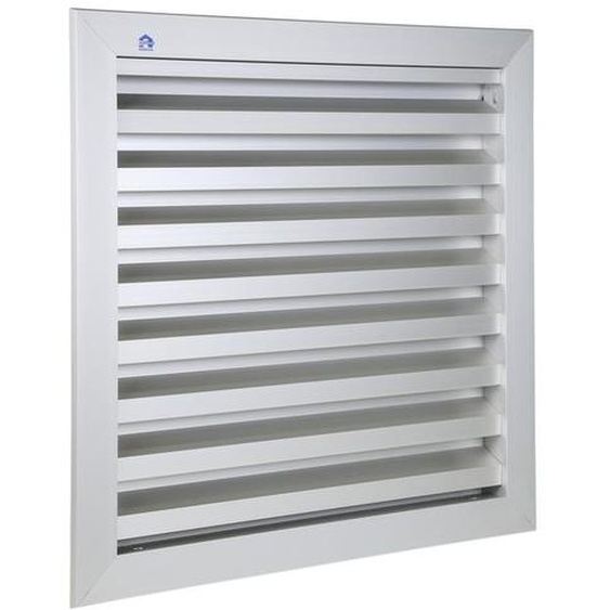 Grille de ventilation 400x400mm aluminium gris - RENSON - 41144