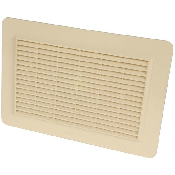 Grille de ventilation en applique rectangulaire pour façades type 200cm² sable - NICOLL - 1GAPM2