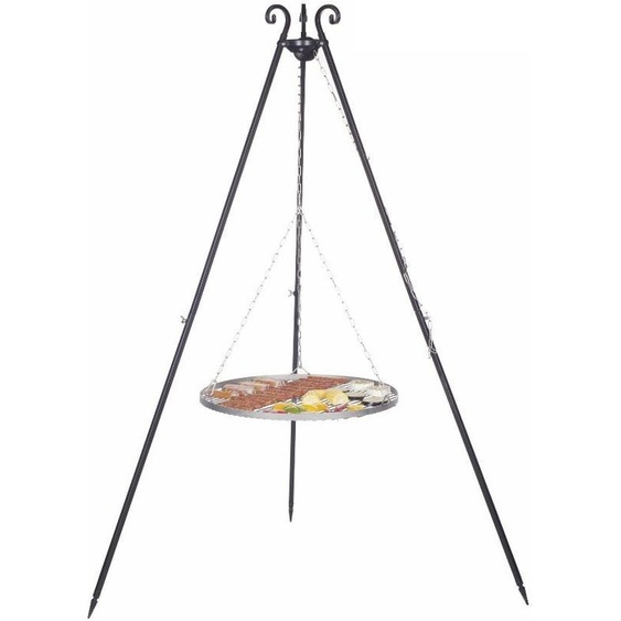 Grille en acier inoxydable sur Trépied-Ø 70cm--
