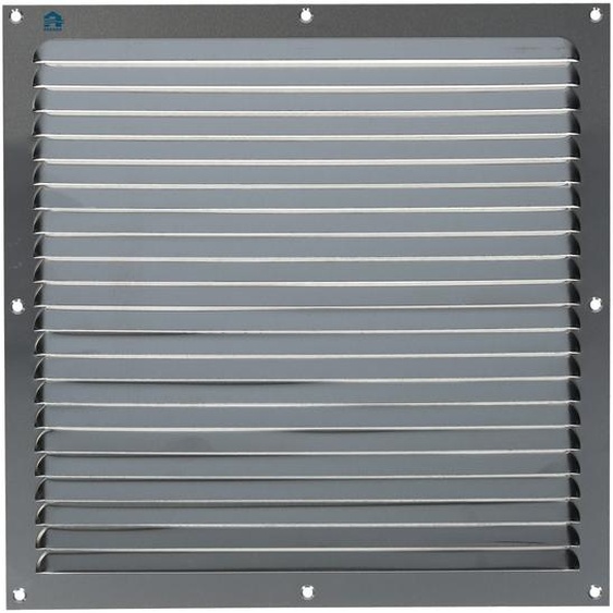 Grille estampée 436 largeur 300 mm hauteur 300 mm anodisé argent RENSON 10870
