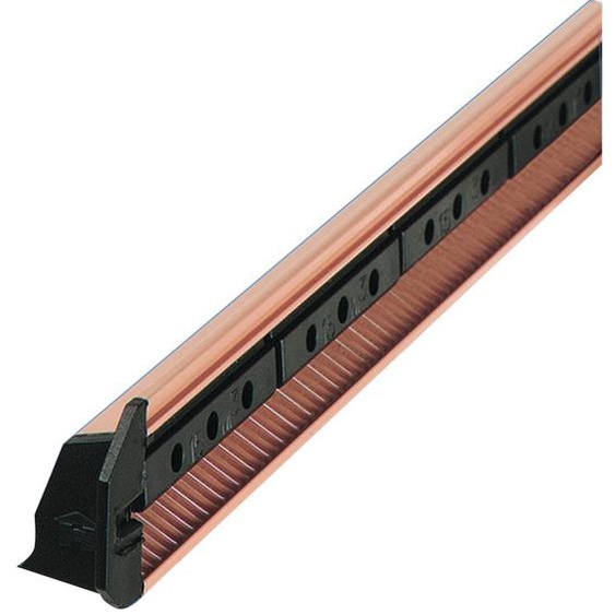 Grille extérieure auto-réglable hauteur 35mm longueur 475mm brun RAL1247 - RENSON - 00471303