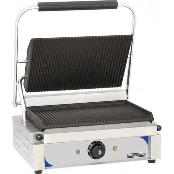 Grille-pain Casselin avec plaque inférieure rainurée ou plate en fonte 2200W, Variante:plaque inférieure rainurée