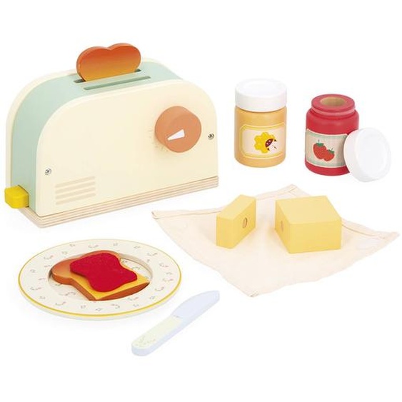 Grille-pain En Bois Fsc, 10 Accessoires Multicolore