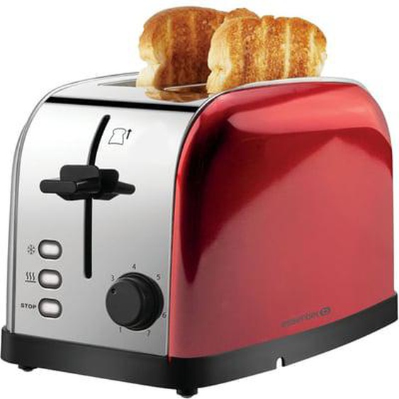 Grille-pain ETT 9R Memphis rouge inox