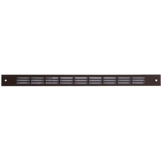 Grille plat interieur simple 375 x 20 mm brun RENSON 00478203