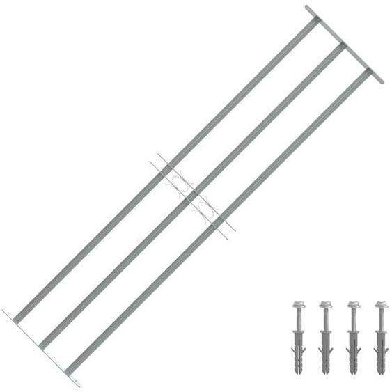 Grille réglable de sécurité de fenêtres et 3 barres 1000-1500mm
