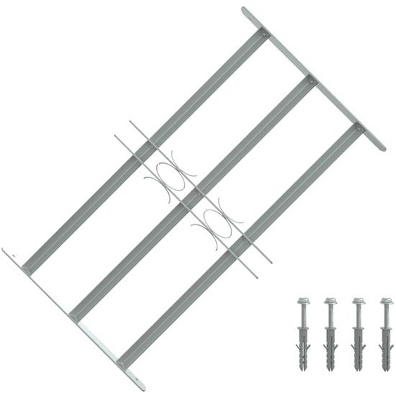 Grille réglable de sécurité de fenêtres et 3 barres 500-650 mm