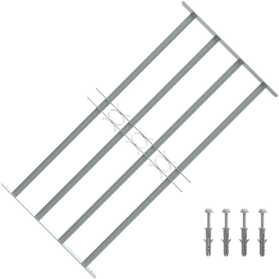 Grille réglable de sécurité de fenêtres et 4 barres 700-1050 mm