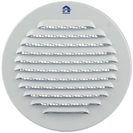 Grille ronde 435R 100mm aluminium blanc RAL9010 - RENSON - 10134