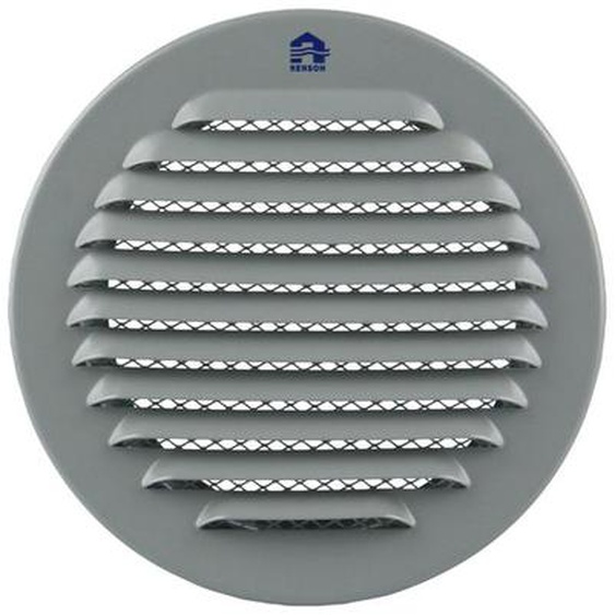 Grille ronde 435R 100mm aluminium gris - RENSON - 17471