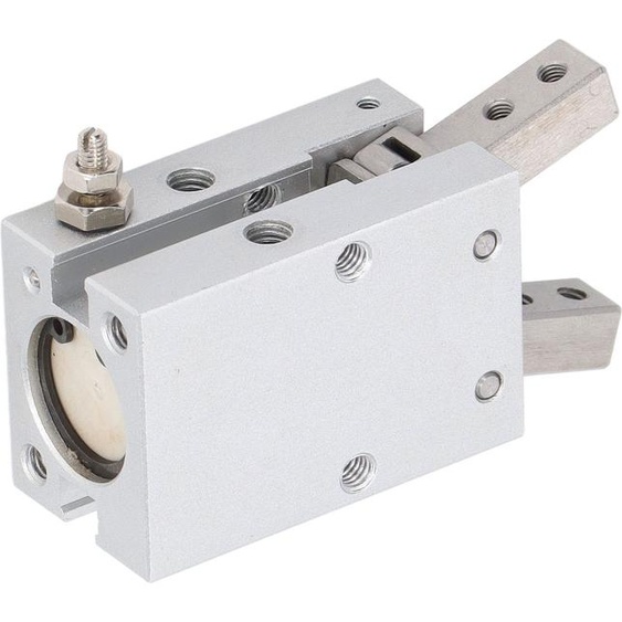 Grippeur pneumatique Cylindre pneumatique Style angulaire Pinces en aluminium Simple double effet