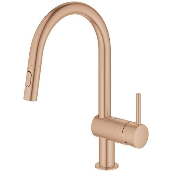 GROHE Minta Mitigeur monocommandé pour évier, bec en C, avec
