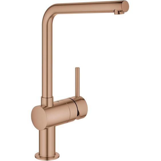 GROHE Minta Mitigeur monocommandé pour évier, saillie 210mm, bec en L, orientable, 31375DL0