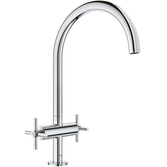 GROHE Mitigeur évier cuisine 2 poignées Atrio 30362000