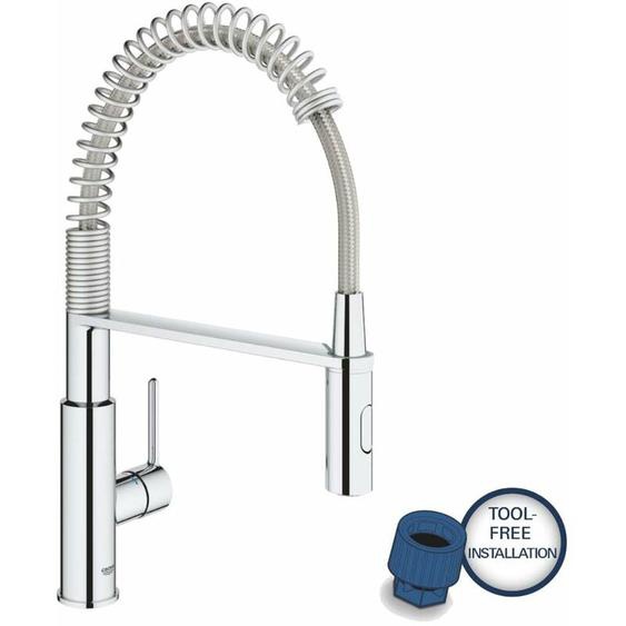 Grohe - Mitigeur monocommande évier avec bec professionnel Get