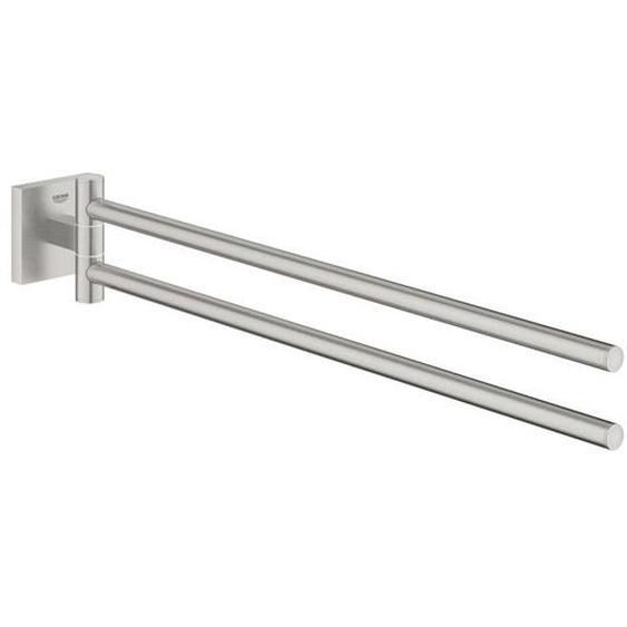 GROHE QuickFix - Start Cube - Barre porte-serviettes 438 mm - Finition Supersteel 40976DC0