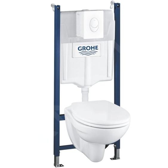 Grohe - Solido - Set de bâti-support, cuvette et abattant softclose, plaque de déclenchement Skate Air, blanc alpin 39116000
