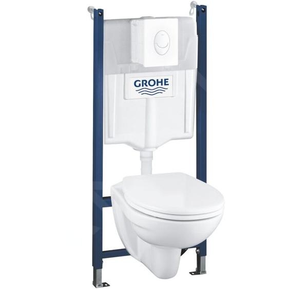Grohe - Solido - Set de bâti-support, cuvette et abattant softclose, plaque de déclenchement Skate Air, blanc alpin 39116000