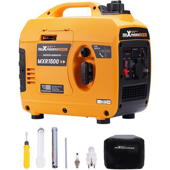 Maxpeedingrods - Groupe électrogène et accessoire inverter à essence 1200W générateur Portable silencieux 230V 4 temps pour camping car 1200W