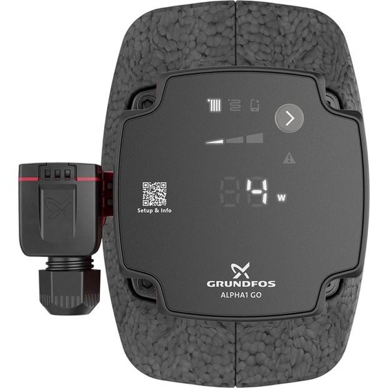 Pompe de circulation à haut rendement Grundfos, ALPHA1 GO, 25-60, 130, 220-240 V, 9 H DC0, 1 pièce.