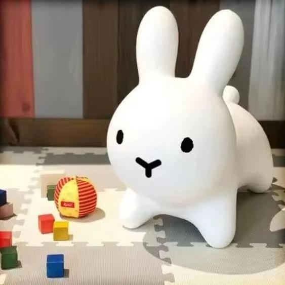 GSF Trémie gonflable de lapin gonflable pour enfants, Animal doux et mignon, videur de lapin en PVC, jouets de jeu pour bébés