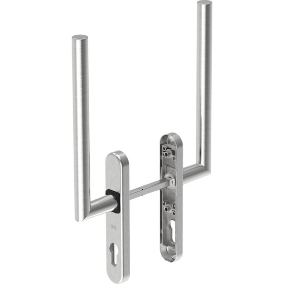 GU HS Garniture de poignée tournante BELCANTO 180° Poignée intérieure/extérieure avec PZ Acier inoxydable