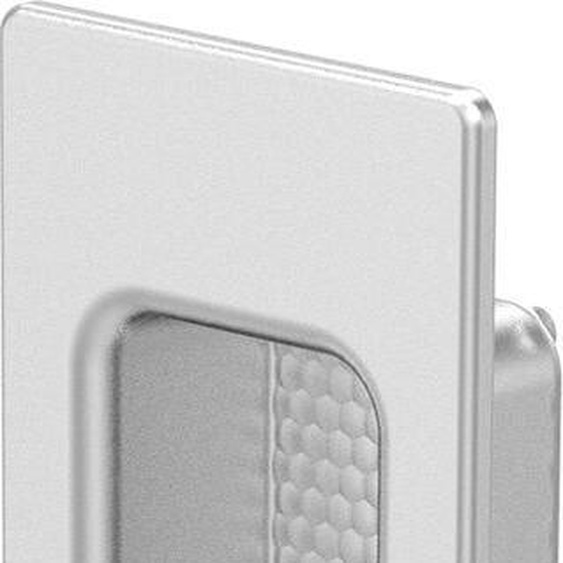 GU HS Poignée de poussée coquille DIRIGENT extérieur argent