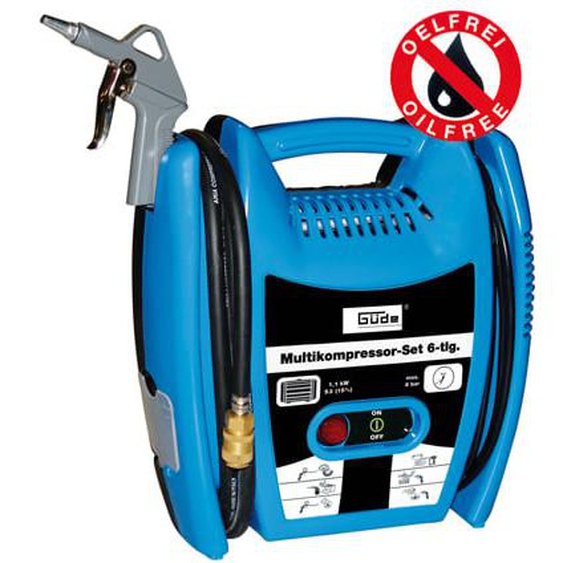 Güde - Compresseur portable avec accessoires airpower 180/8 - sans huile