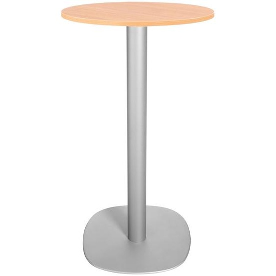 Guéridon Caféteria NewLine rond Ø.60 x H.110 cm - Plateau Chêne - Pied Aluminium