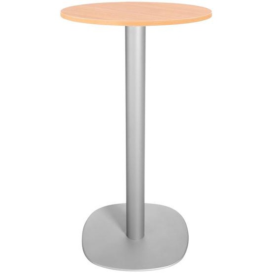Guéridon Caféteria NewLine rond Ø.60 x H.110 cm - Plateau Chêne - Pied Aluminium