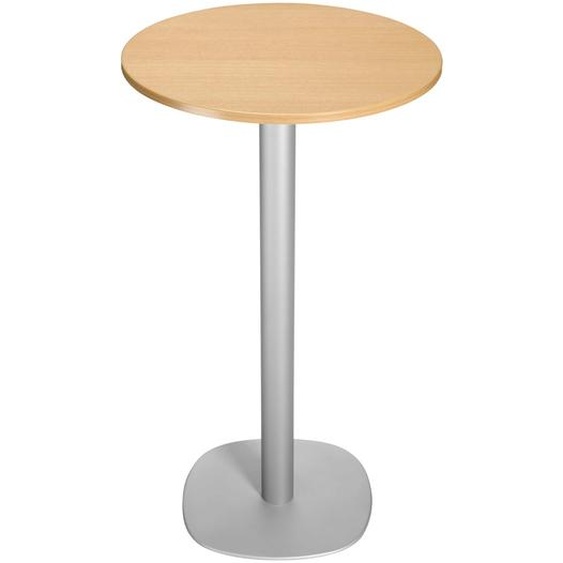 Guéridon Caféteria NewLine rond Ø.60 x H.110 cm - Plateau Hêtre - Pied Aluminium