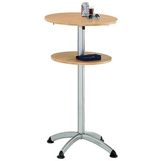 Guéridon cafétéria - Plateau Hêtre / Piètement Aluminium