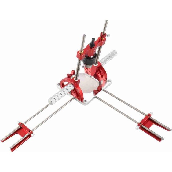 Guide de perçage en alliage daluminium Positionneur de perçage ajustable Fixation pour le travail du bois