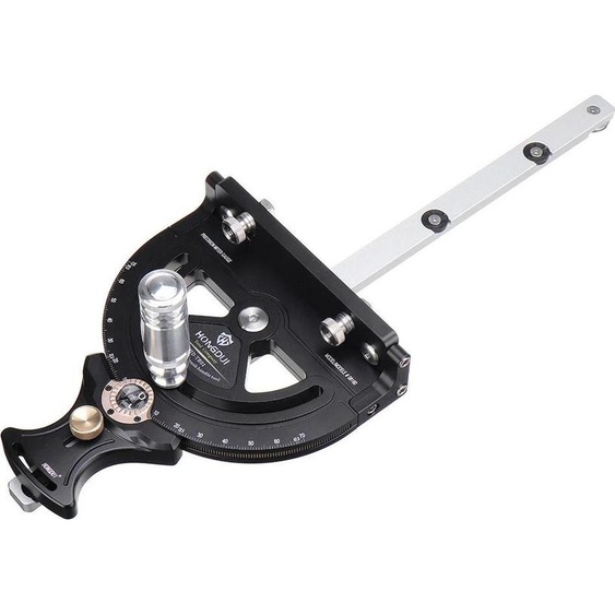 Guide donglet/jauge dépaisseur pour scie à table - HD-MG21-BS - Alliage daluminium - Échelle de précision - Travail du bois - Blanc