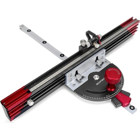 Guide donglet pour scie à table - Kit A - Guide extensible 89 cm - Avec coffret de rangement - Pour le travail du bois - Gold